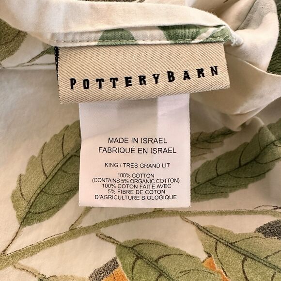 Pottery Barn Fauna Bird Percale Duvet Cover King Size  & 2 King Shams - Picture 8 of 8